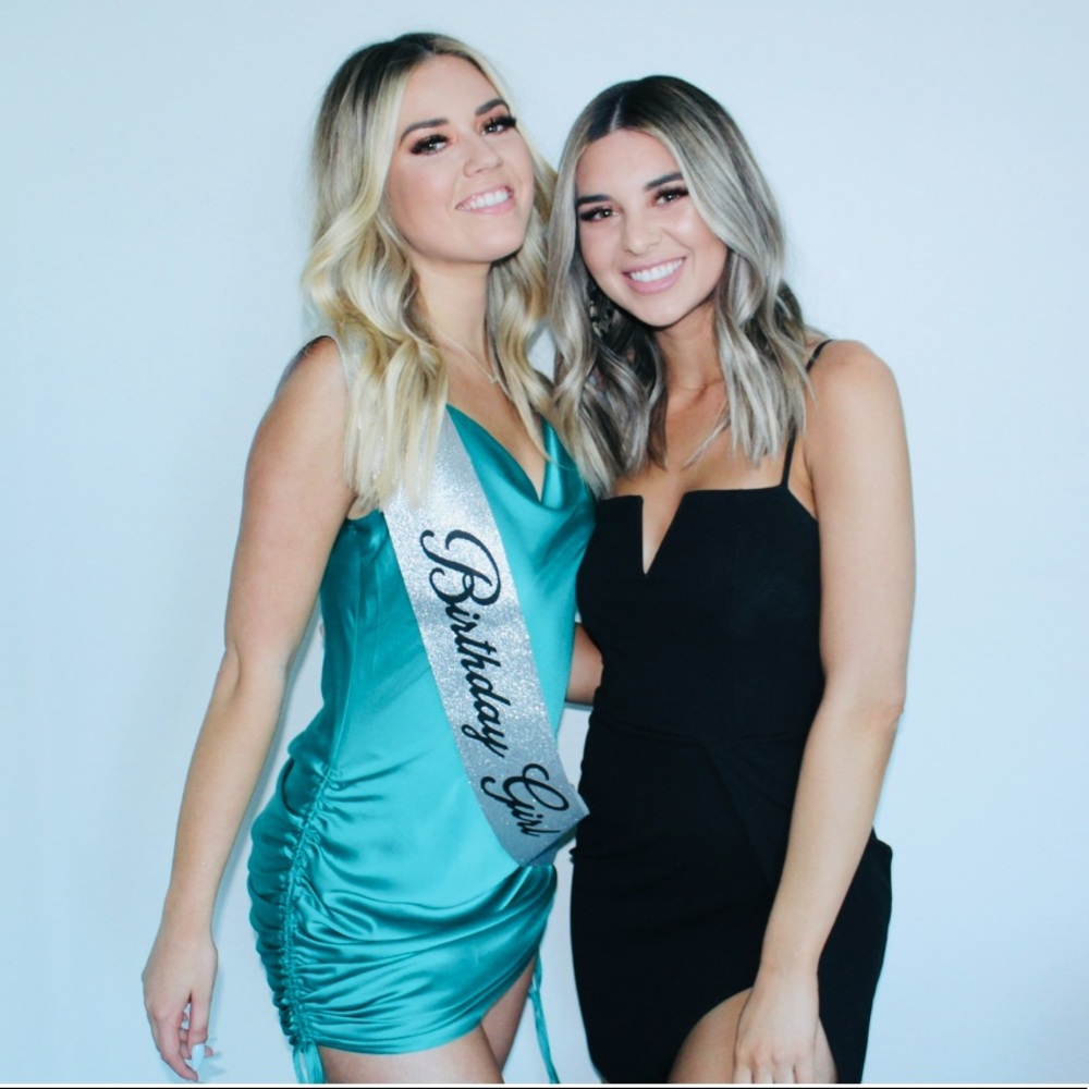 Turquoise mini dress